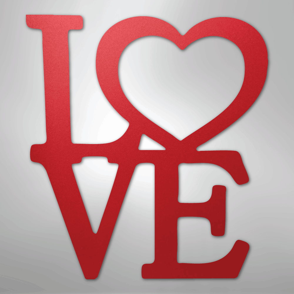 Classic Love - Steel Sign - Kim’s Signature Beauty & Accessories