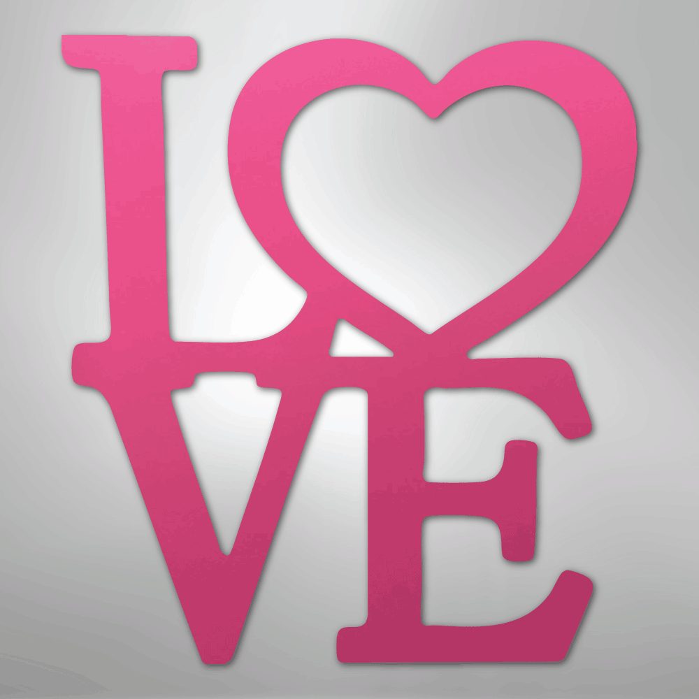 Classic Love - Steel Sign - Kim’s Signature Beauty & Accessories
