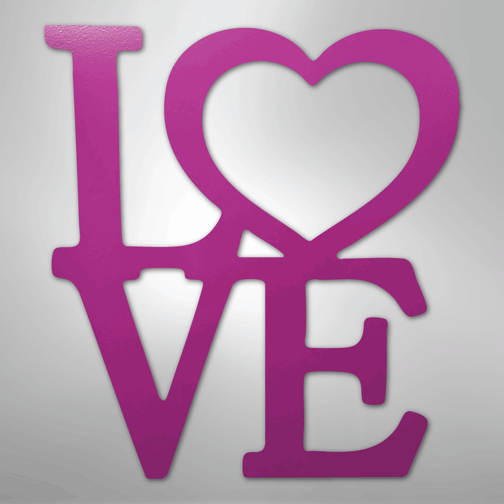 Classic Love - Steel Sign - Kim’s Signature Beauty & Accessories
