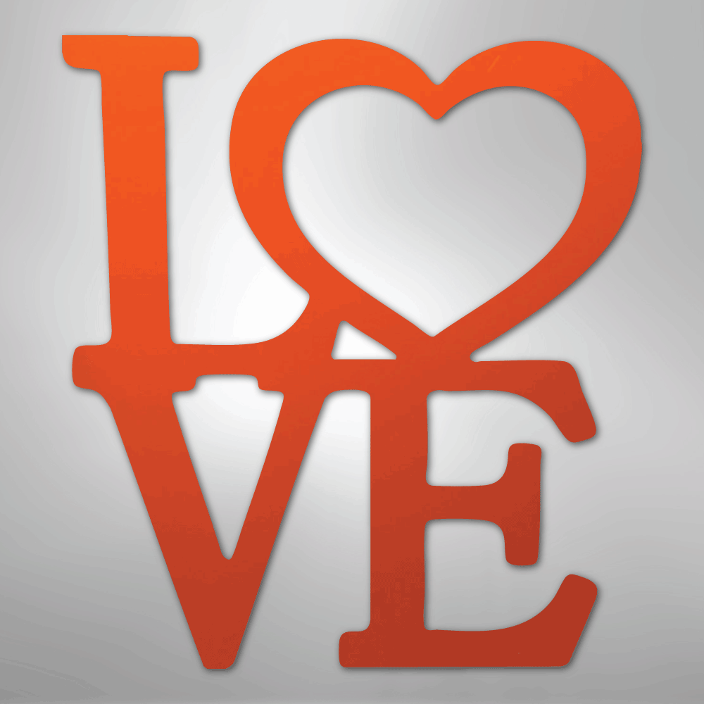 Classic Love - Steel Sign - Kim’s Signature Beauty & Accessories