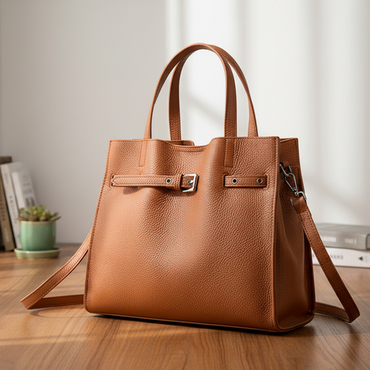 Classic Women's Tote Bag – Spacious PU Leather Everyday Handbag - Kim’s Signature Beauty & Accessories