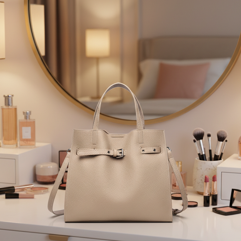 Classic Women's Tote Bag – Spacious PU Leather Everyday Handbag - Kim’s Signature Beauty & Accessories