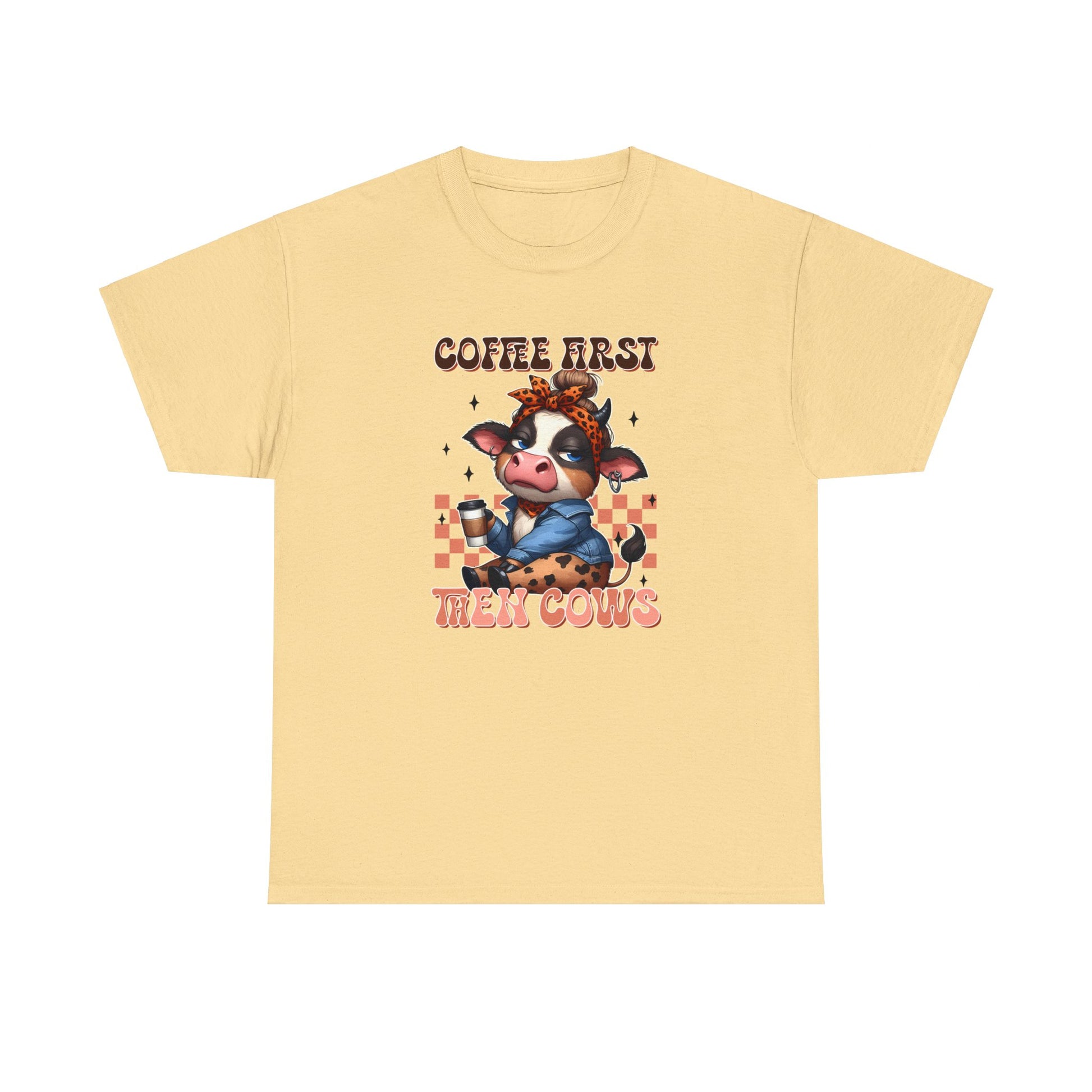 Coffee First then Cows | Cotton Tee - Kim’s Signature Beauty & Accessories    