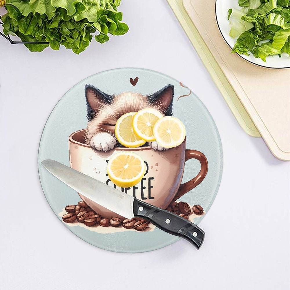 Coffee Love Tempered Glass Cutting Board - Kim’s Signature Beauty & Accessories    