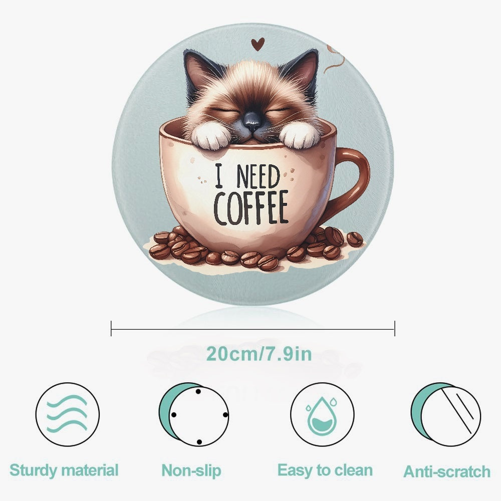 Coffee Love Tempered Glass Cutting Board - Kim’s Signature Beauty & Accessories    