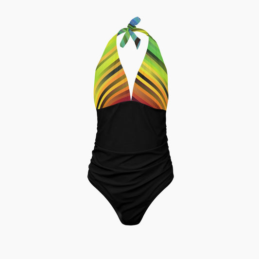 Color Cascade | Women's One-Piece Swimsuit - Kim’s Signature Beauty & Accessories    