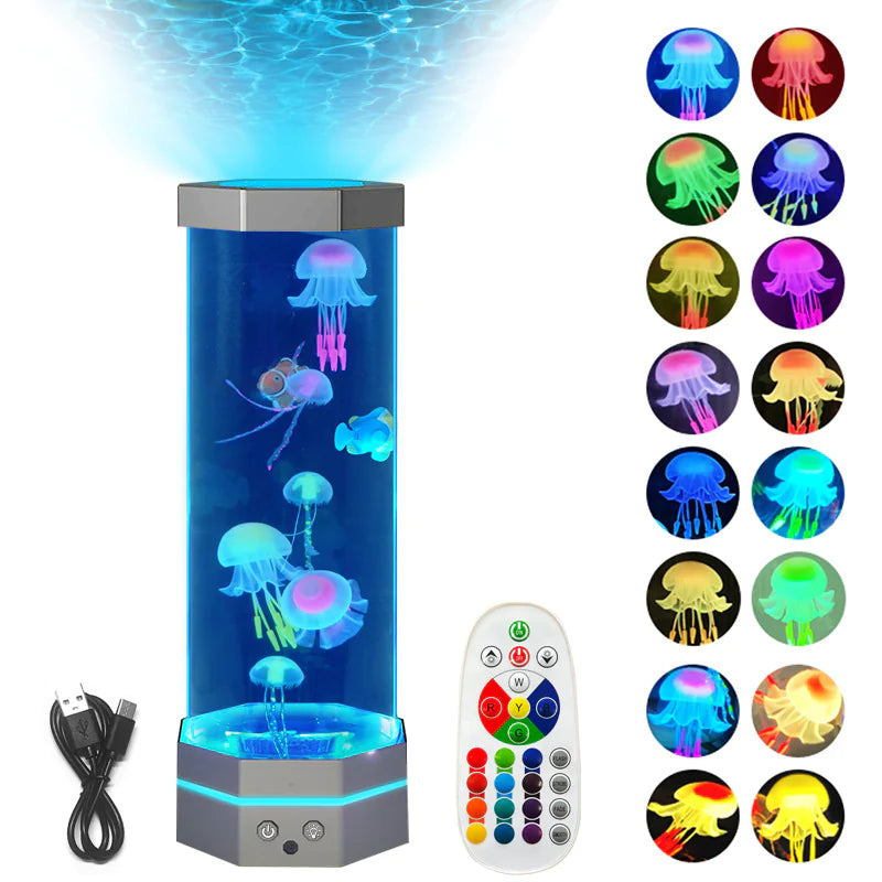 Color Changing Jellyfish Lava Lamp - Kim’s Signature Beauty & Accessories    