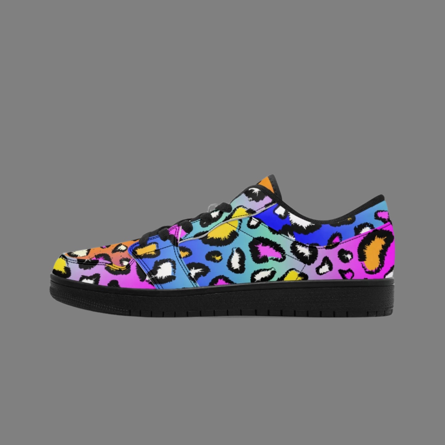 Color Pop Leopard Print Sneakers – Bold Street Style Shoes - Kim’s Signature Beauty & Accessories    