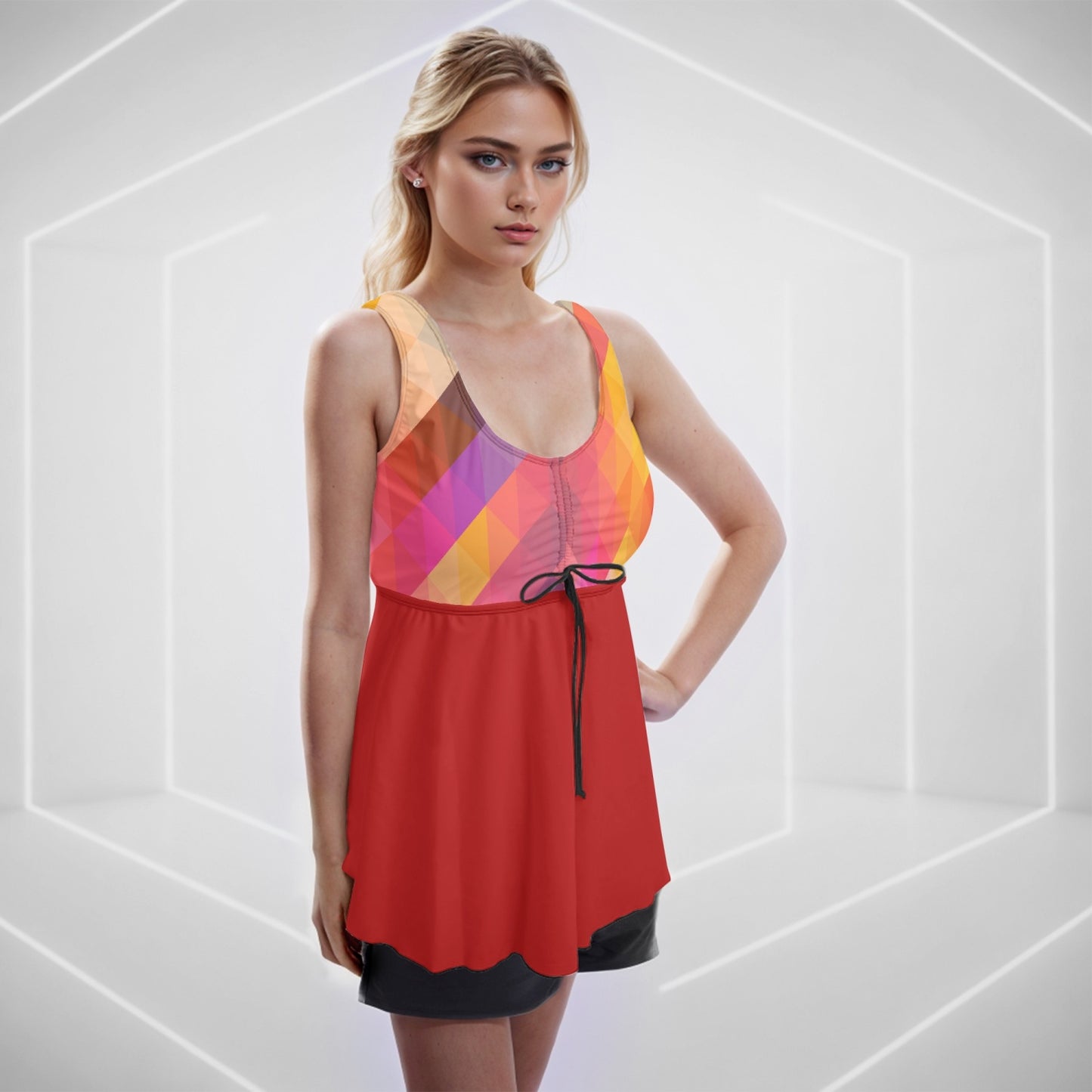 Color Splash Tankini |  Women's Two-Piece Swimsuit - Kim’s Signature Beauty & Accessories    