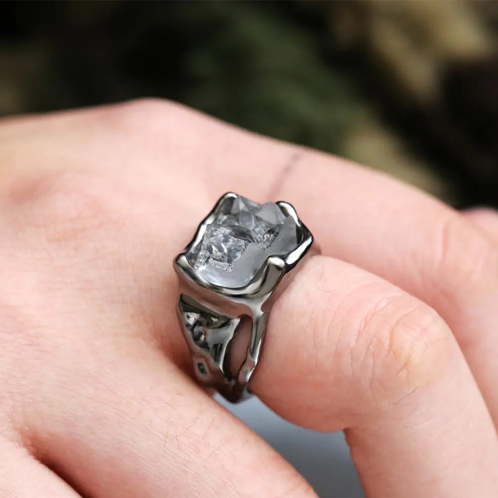 Colored Clear Irregular Stone Rings - Kim’s Signature Beauty & Accessories    