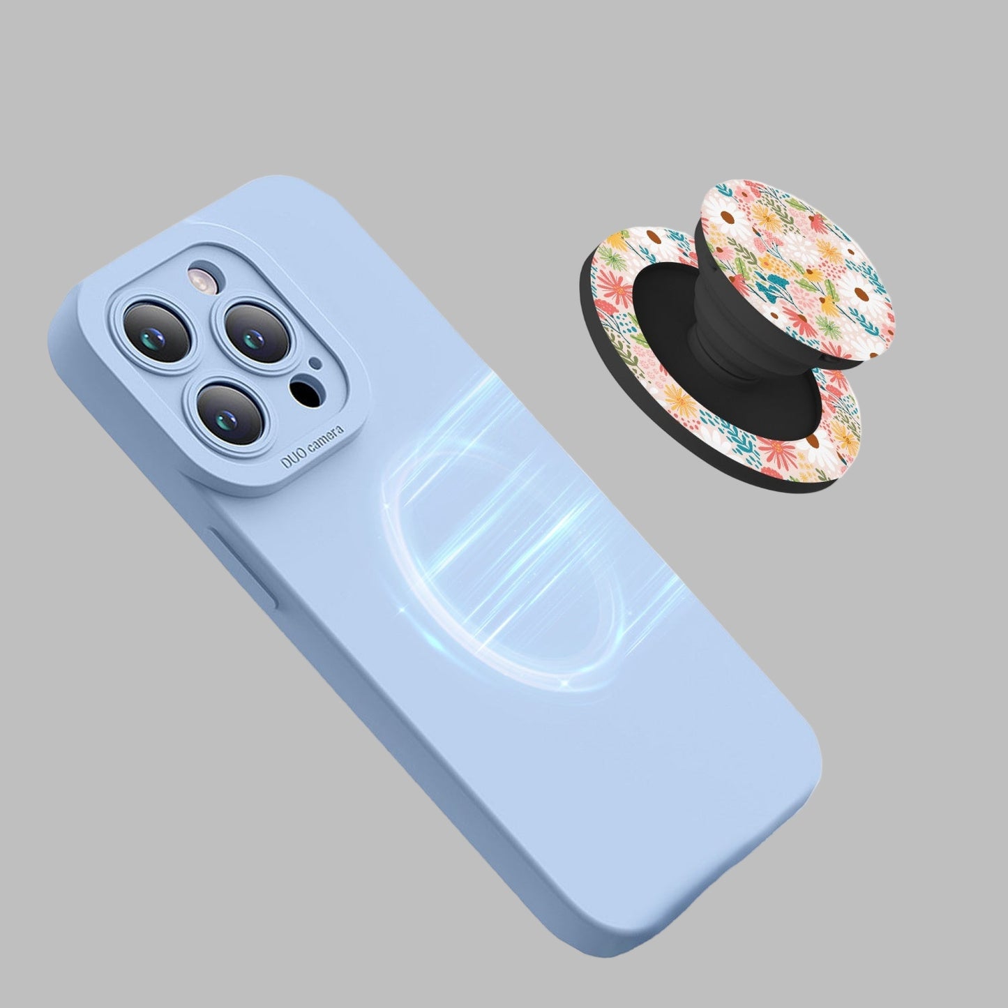 Colored Flowers Magnetic Collapsible Grip And Stand - Kim’s Signature Beauty & Accessories    