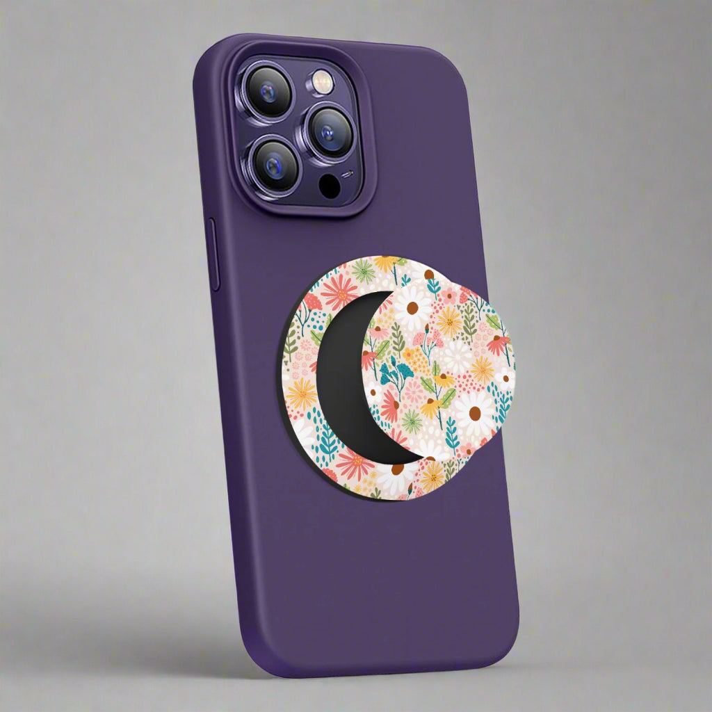 Colored Flowers Magnetic Collapsible Grip And Stand - Kim’s Signature Beauty & Accessories    