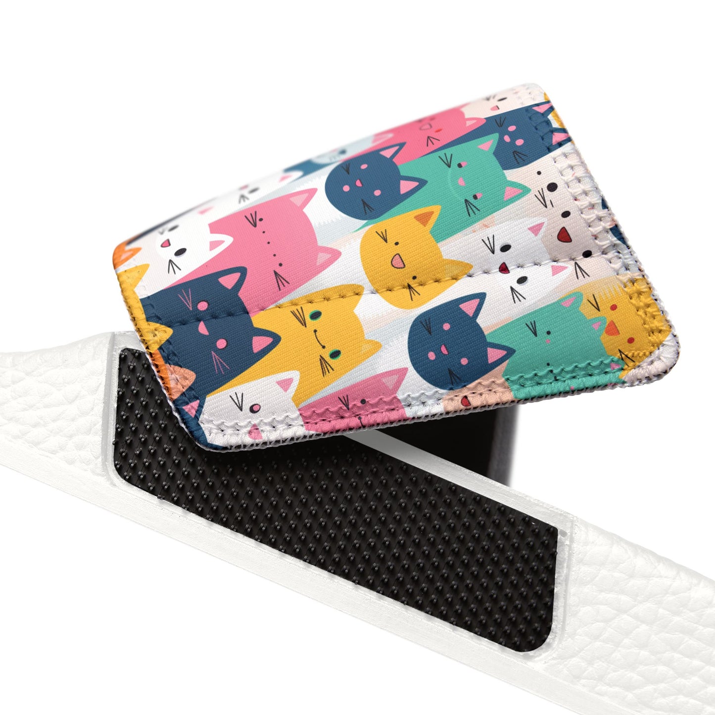 Colorful Cat Print Youth Sandals - Removable Strap Summer Fun - Kim’s Signature Beauty & Accessories    