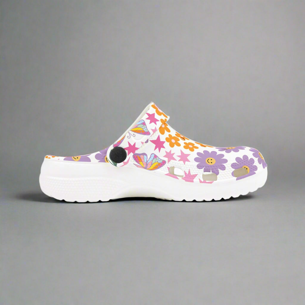 Colorful Kids' EVA Foam Clogs with Butterflies and Flowers - Kim’s Signature Beauty & Accessories    