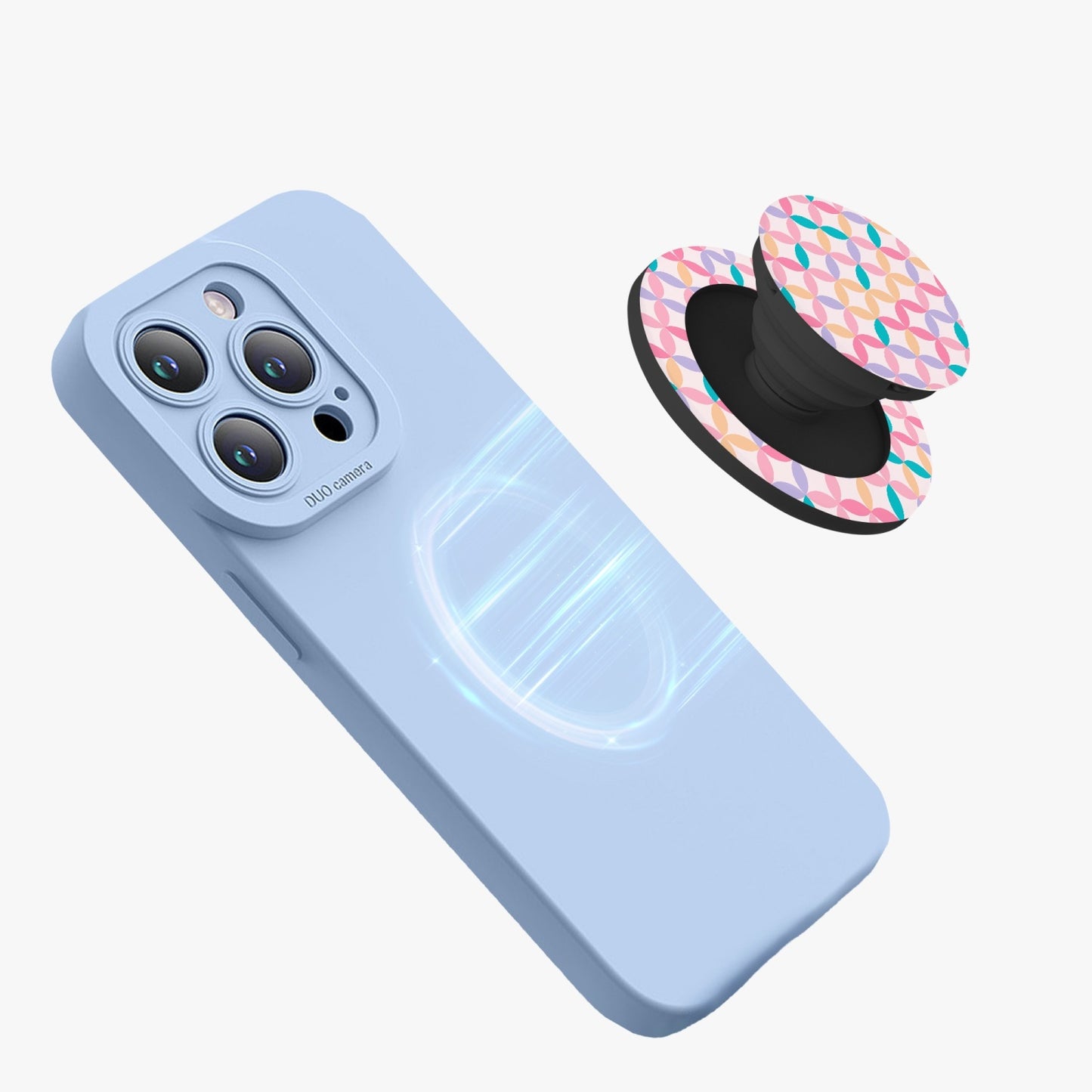 Colorful Retro Magnetic Collapsible Grip And Stand - Kim’s Signature Beauty & Accessories    