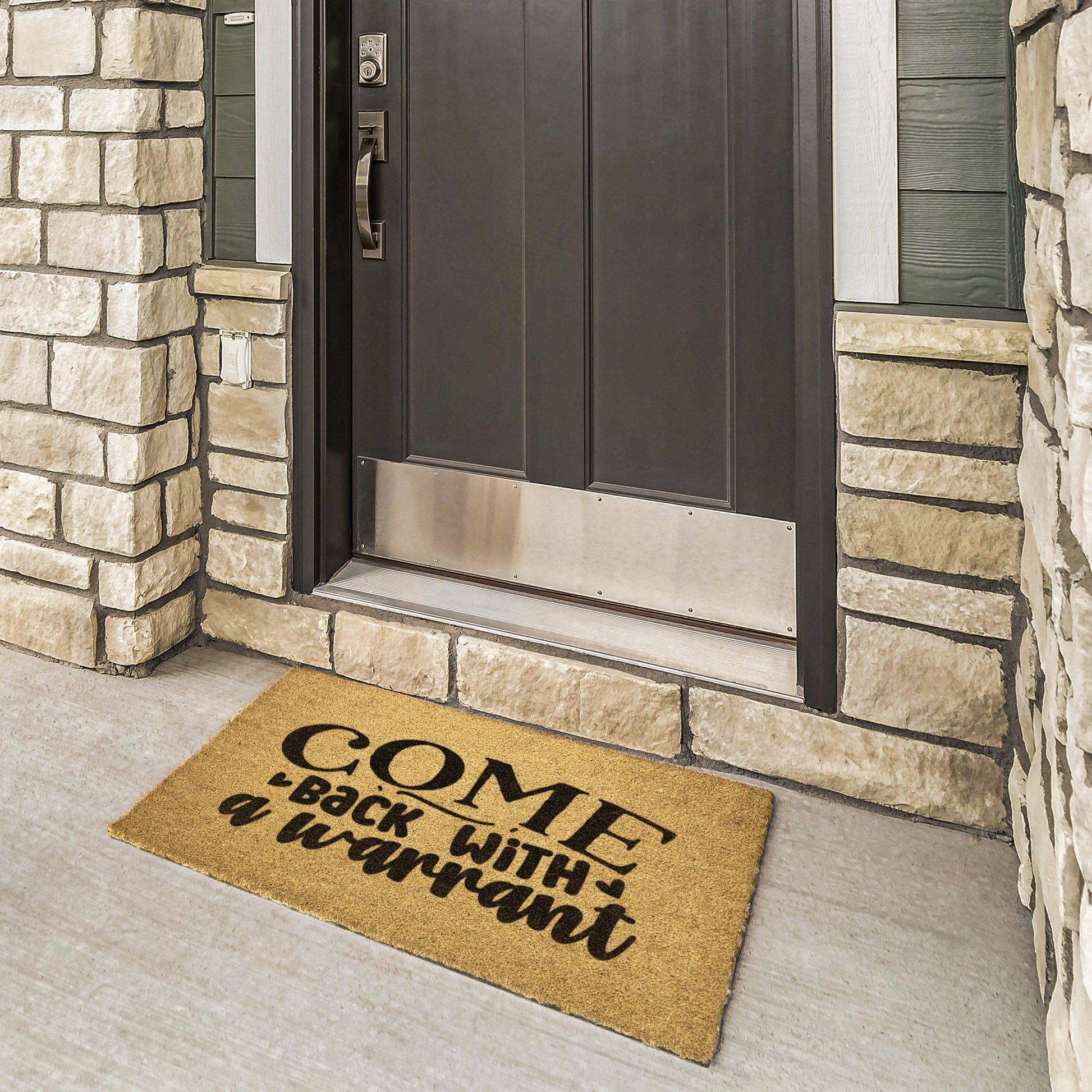 Come Back with a Warrant Door Mat - Kim’s Signature Beauty & Accessories    
