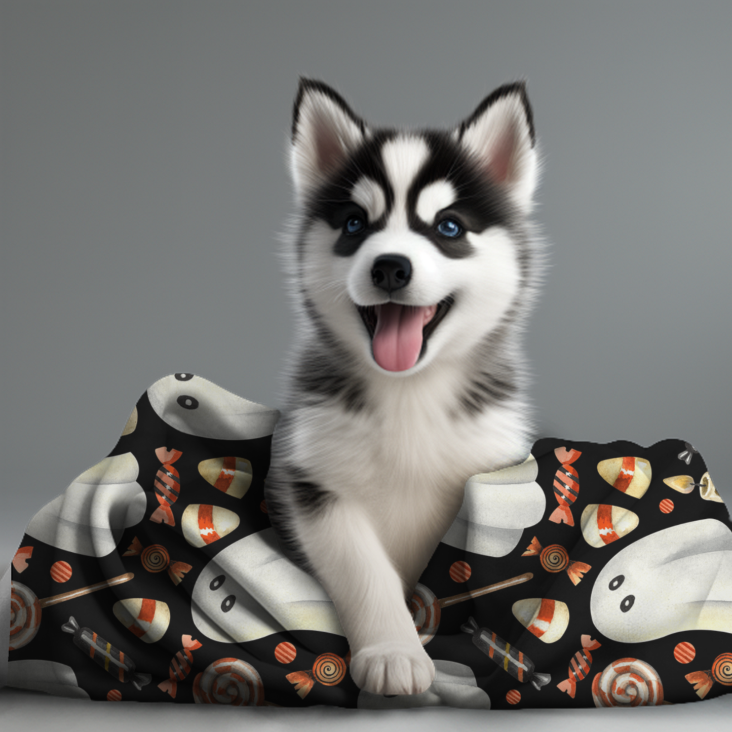 Ghosts & Candy Halloween Fleece Blanket - Kim’s Signature Beauty & Accessories    