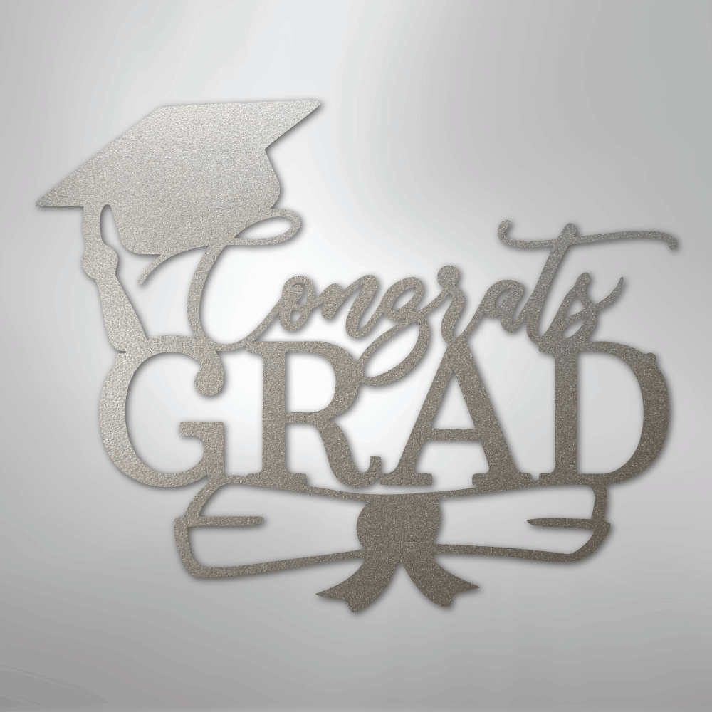 Congrats Grad Cap - Steel Sign - Kim’s Signature Beauty & Accessories