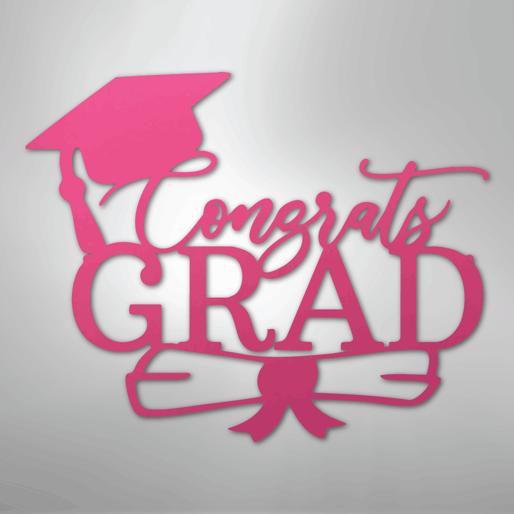 Congrats Grad Cap - Steel Sign - Kim’s Signature Beauty & Accessories