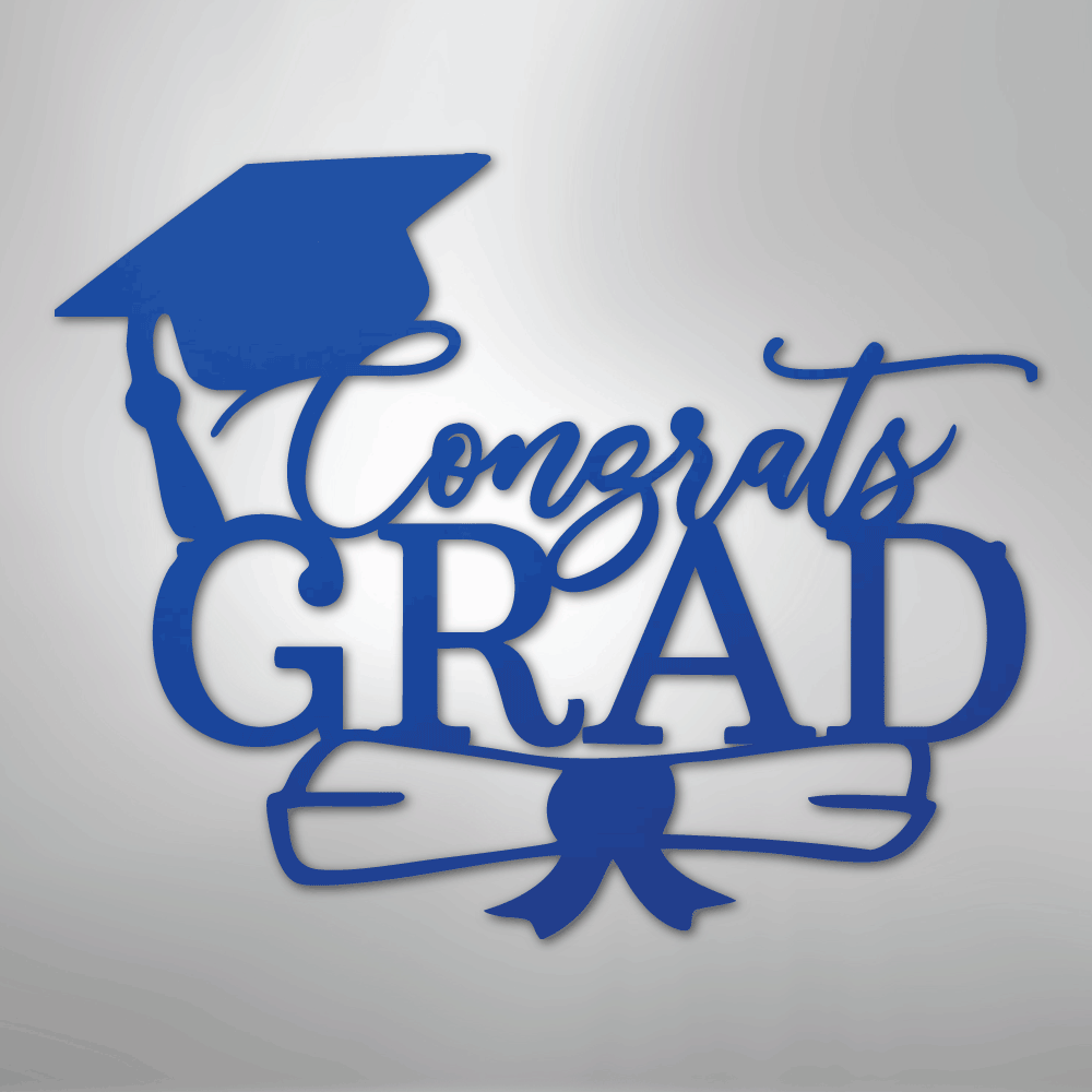 Congrats Grad Cap - Steel Sign - Kim’s Signature Beauty & Accessories
