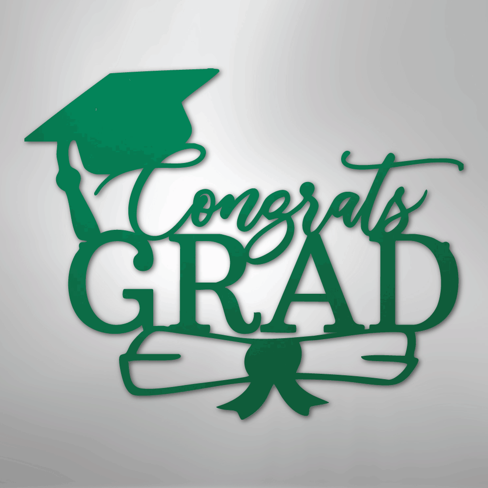 Congrats Grad Cap - Steel Sign - Kim’s Signature Beauty & Accessories