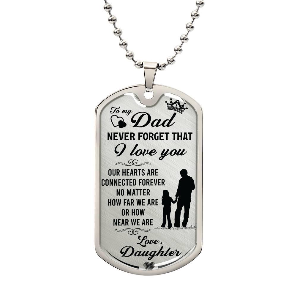 Connected Hearts Dad Necklace - Kim’s Signature Beauty & Accessories    