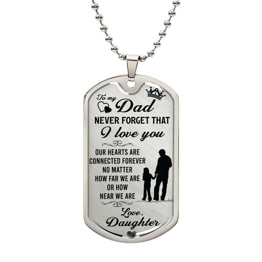Connected Hearts Dad Necklace - Kim’s Signature Beauty & Accessories    
