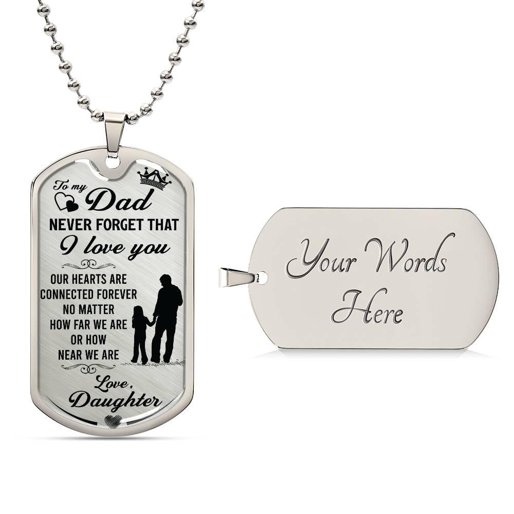 Connected Hearts Dad Necklace - Kim’s Signature Beauty & Accessories    