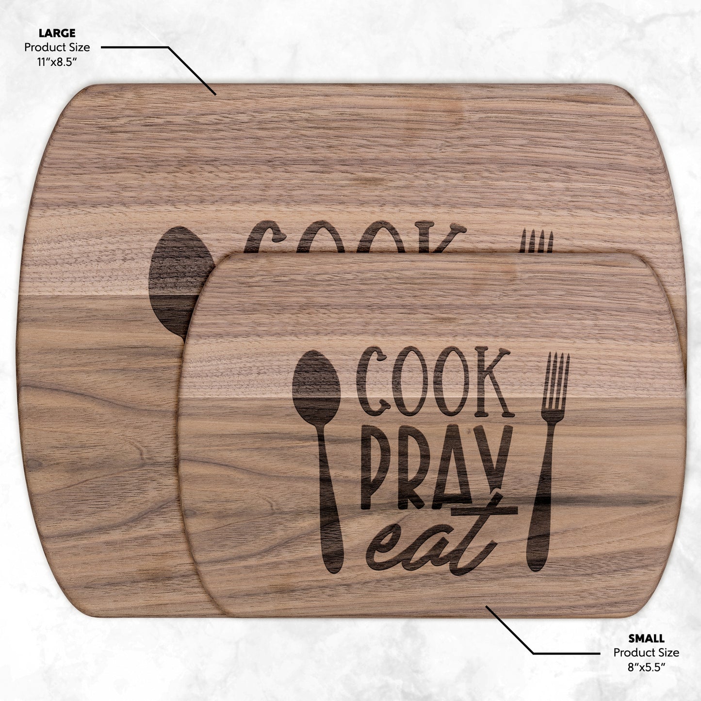 Cook, Pray, Eat Cutting Board - Kim’s Signature Beauty & Accessories    