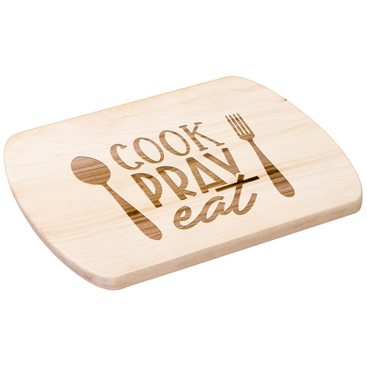 Cook, Pray, Eat Cutting Board - Kim’s Signature Beauty & Accessories    (Store description)