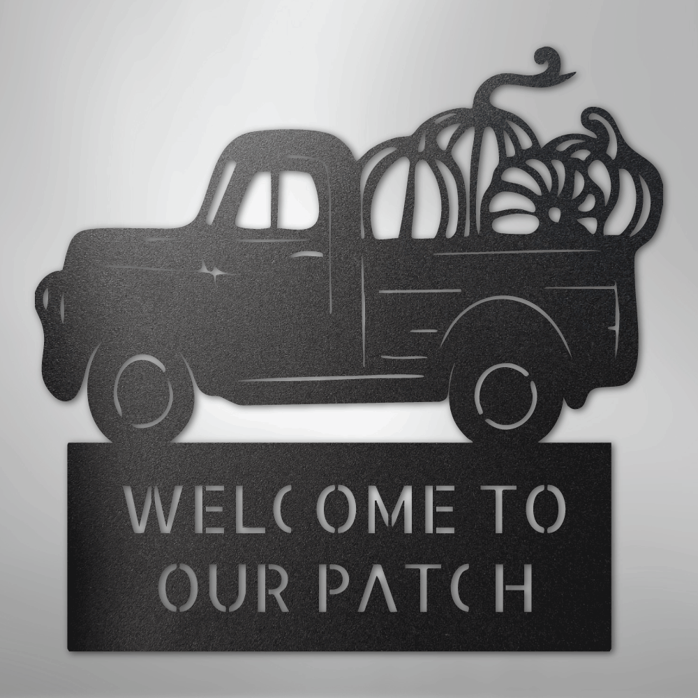 Country Truck Monogram - Steel Sign - Kim’s Signature Beauty & Accessories