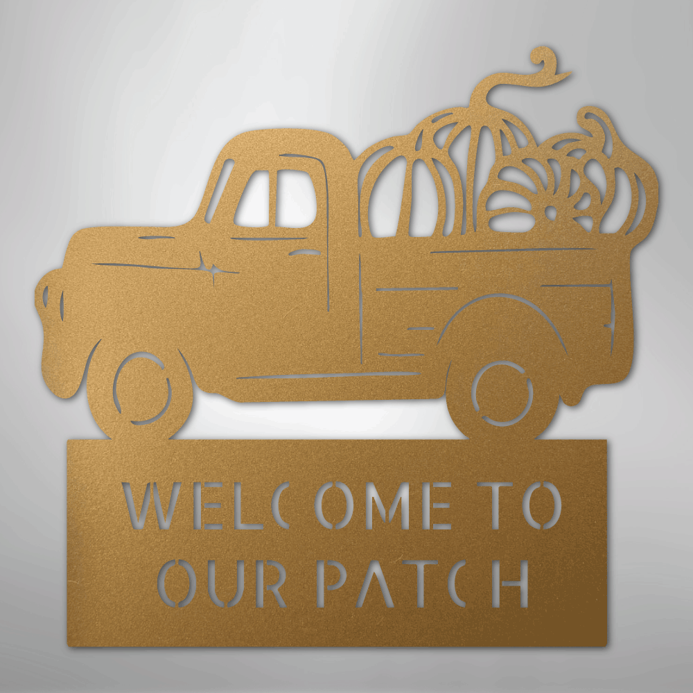 Country Truck Monogram - Steel Sign - Kim’s Signature Beauty & Accessories