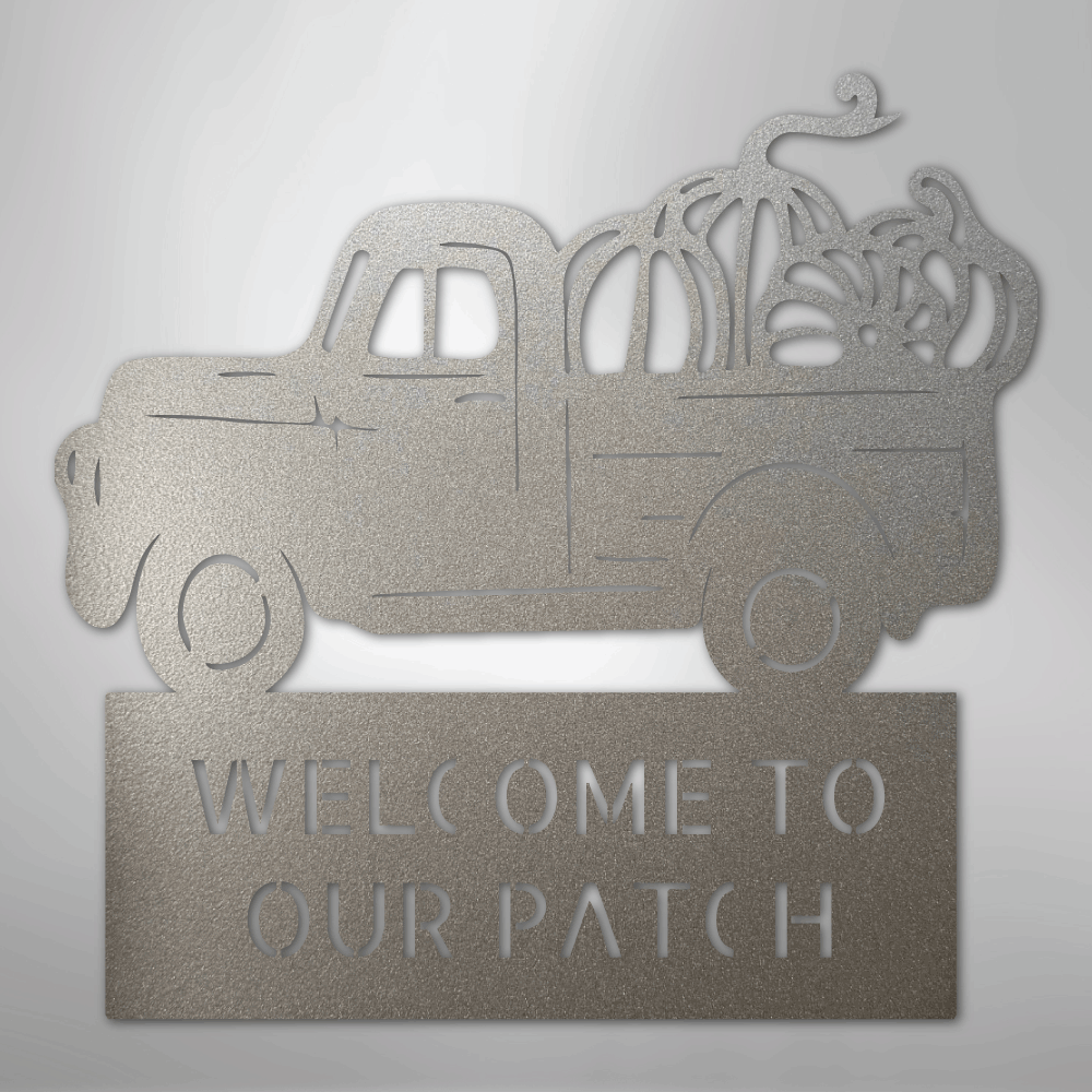 Country Truck Monogram - Steel Sign - Kim’s Signature Beauty & Accessories