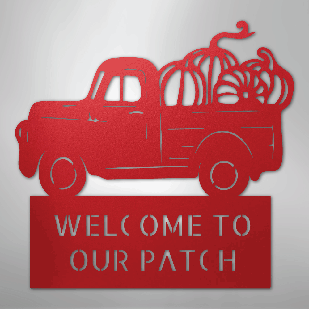 Country Truck Monogram - Steel Sign - Kim’s Signature Beauty & Accessories