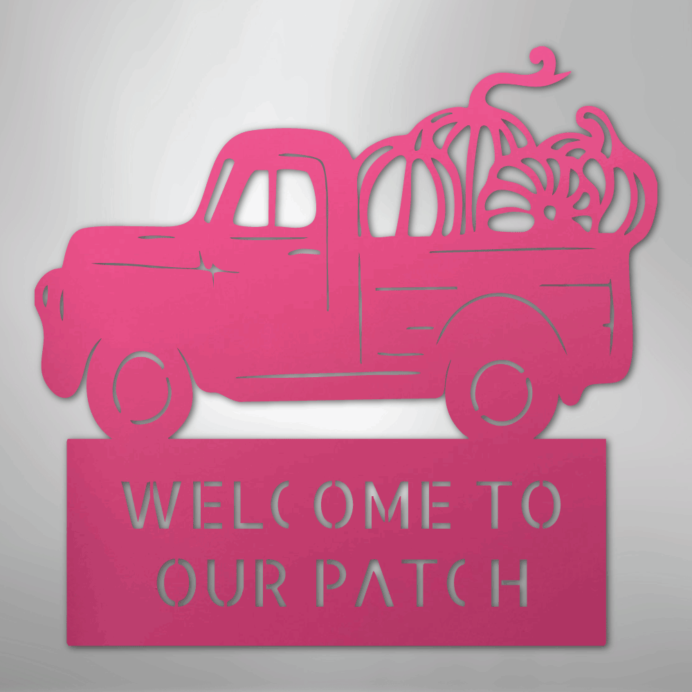 Country Truck Monogram - Steel Sign - Kim’s Signature Beauty & Accessories