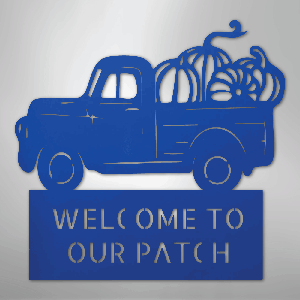 Country Truck Monogram - Steel Sign - Kim’s Signature Beauty & Accessories
