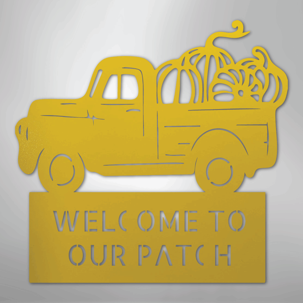 Country Truck Monogram - Steel Sign - Kim’s Signature Beauty & Accessories