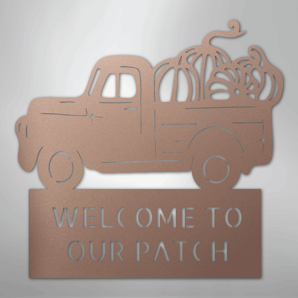 Country Truck Monogram - Steel Sign - Kim’s Signature Beauty & Accessories