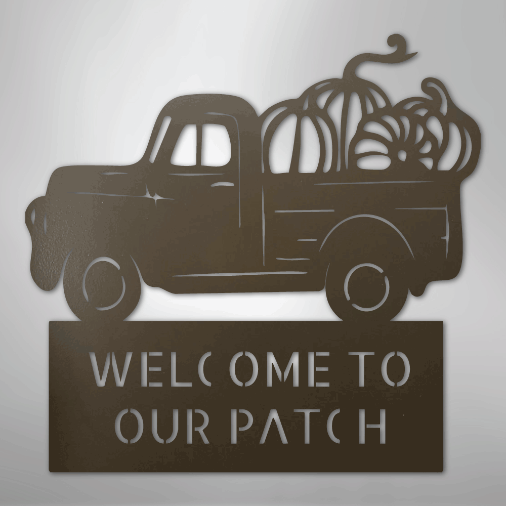 Country Truck Monogram - Steel Sign - Kim’s Signature Beauty & Accessories