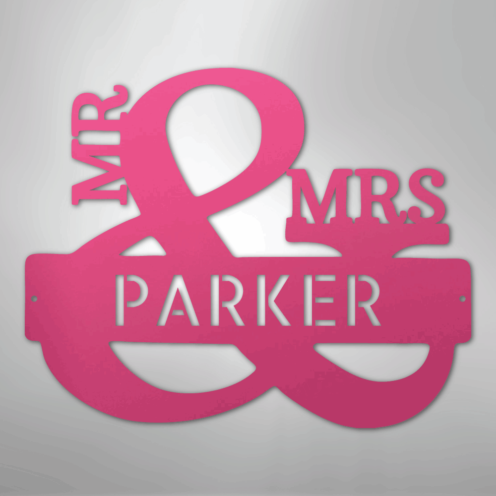 Couples Monogram - Steel Sign - Kim’s Signature Beauty & Accessories