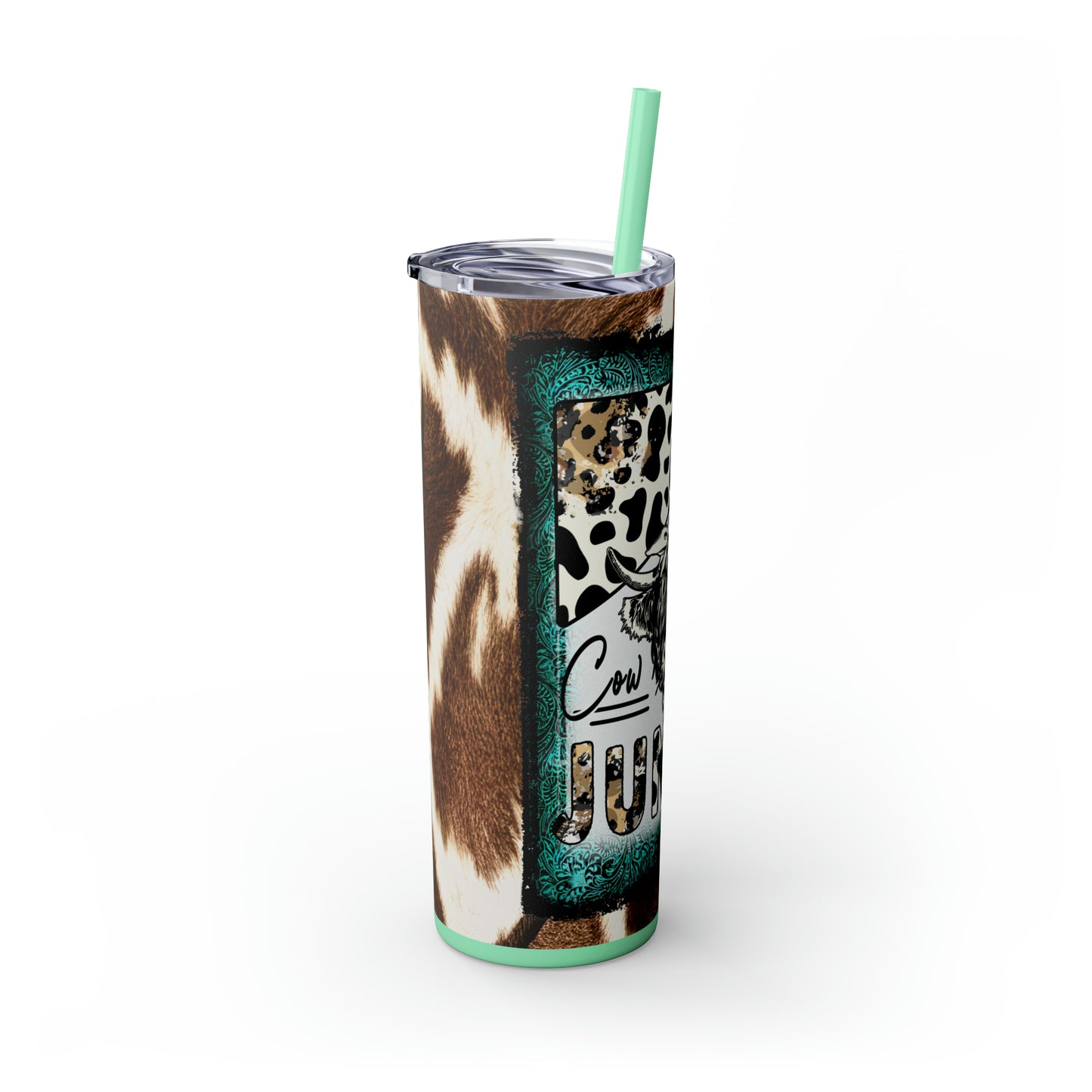 Cow Junkie | Skinny Tumbler with Straw, 20oz - Kim’s Signature Beauty & Accessories    
