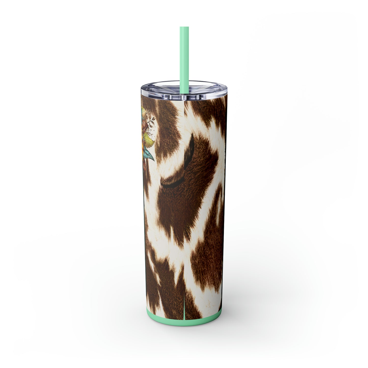 Cow Junkie | Skinny Tumbler with Straw, 20oz - Kim’s Signature Beauty & Accessories    