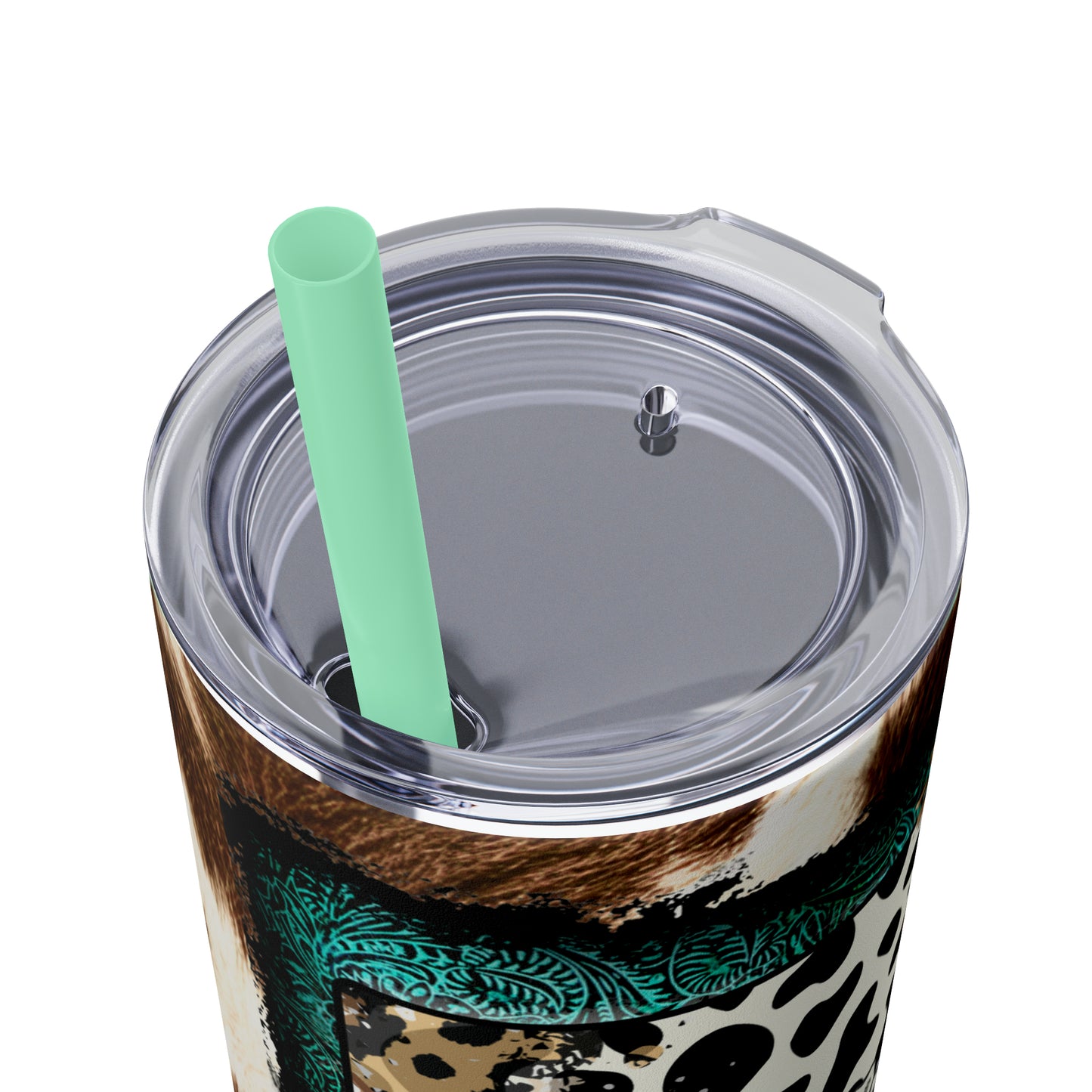 Cow Junkie | Skinny Tumbler with Straw, 20oz - Kim’s Signature Beauty & Accessories    