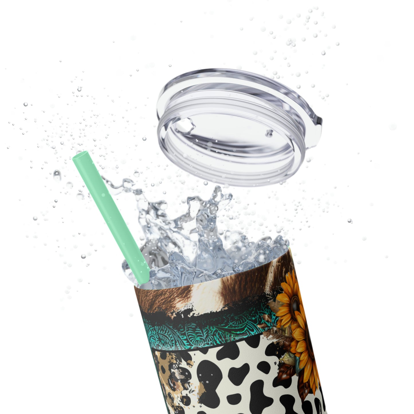 Cow Junkie | Skinny Tumbler with Straw, 20oz - Kim’s Signature Beauty & Accessories    