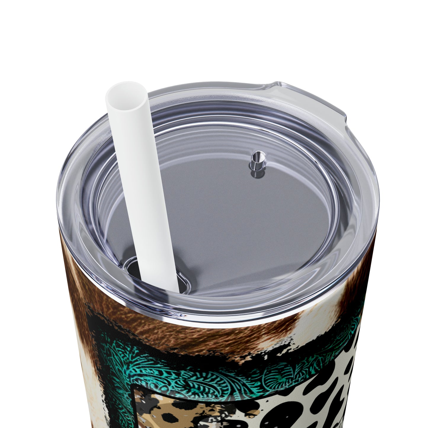 Cow Junkie | Skinny Tumbler with Straw, 20oz - Kim’s Signature Beauty & Accessories    