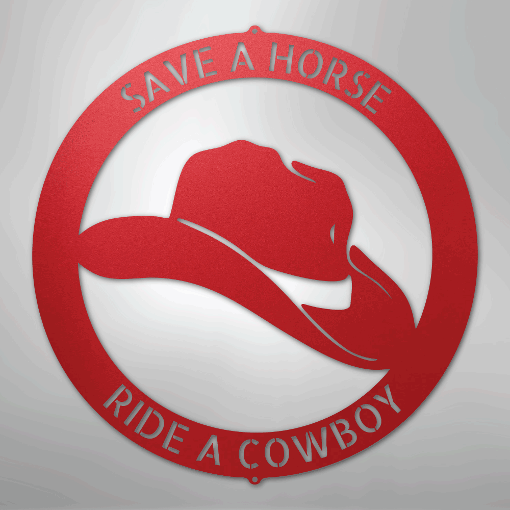 Cowboy Monogram - Steel Sign - Kim’s Signature Beauty & Accessories