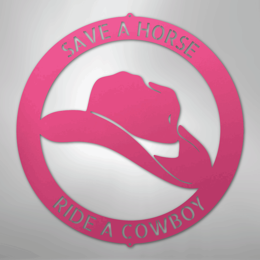 Cowboy Monogram - Steel Sign - Kim’s Signature Beauty & Accessories