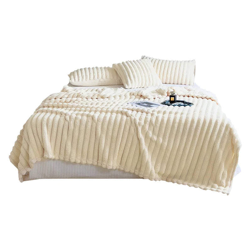 Cozy Ribbed Throw Blanket - Kim’s Signature Beauty & Accessories    