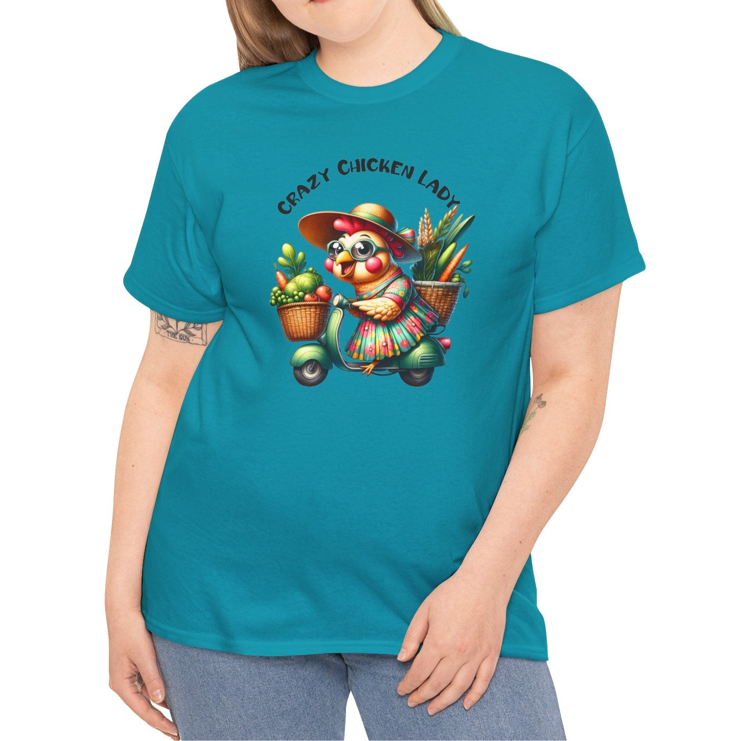 Crazy Chicken Lady | Cotton Tee - Kim’s Signature Beauty & Accessories    