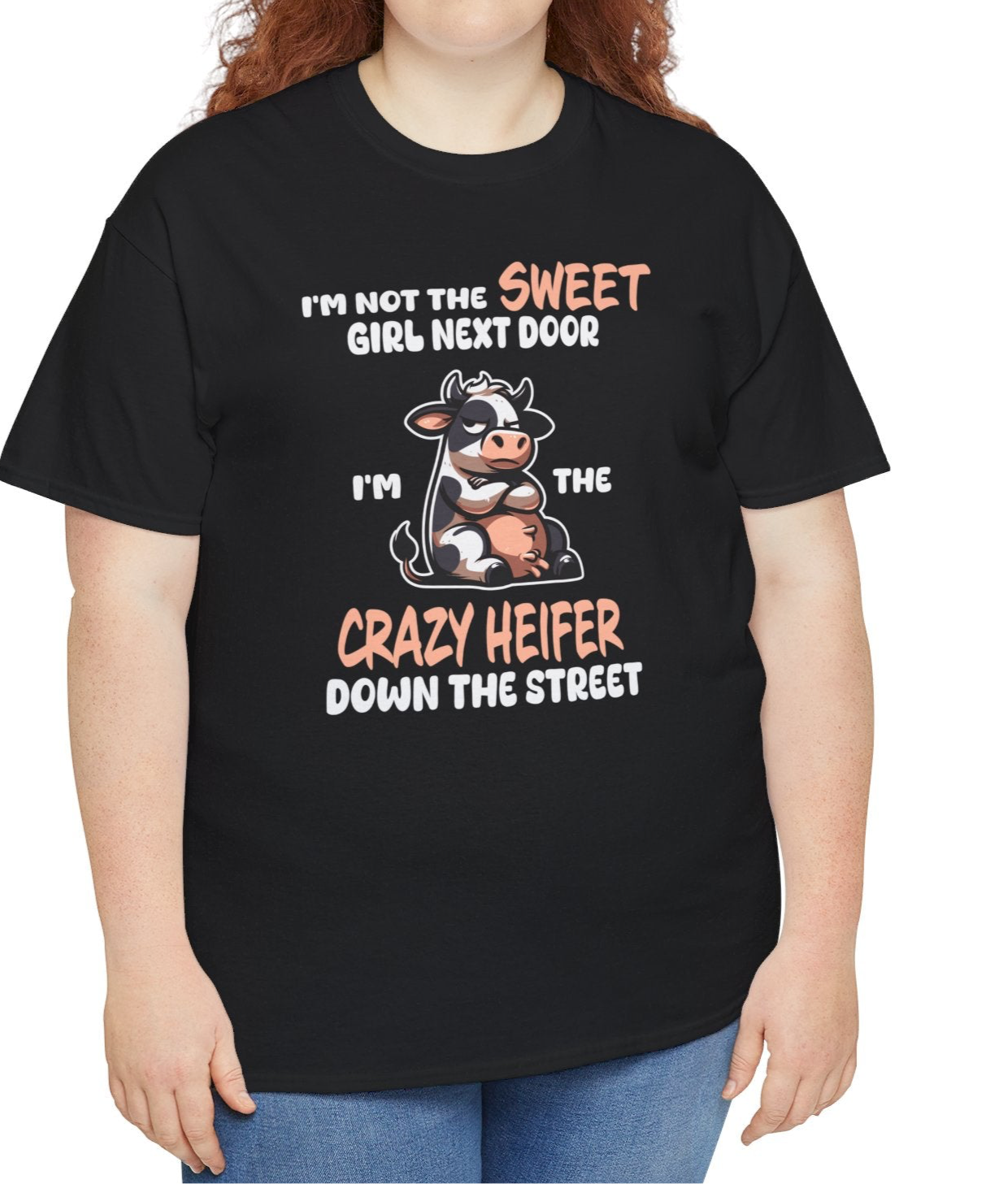 Crazy Heifer down the Street Tee - Kim’s Signature Beauty & Accessories    